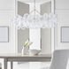 Julie Neill Talia LED 51 inch Burnished Silver Leaf Linear Chandelier Ceiling Light, Medium